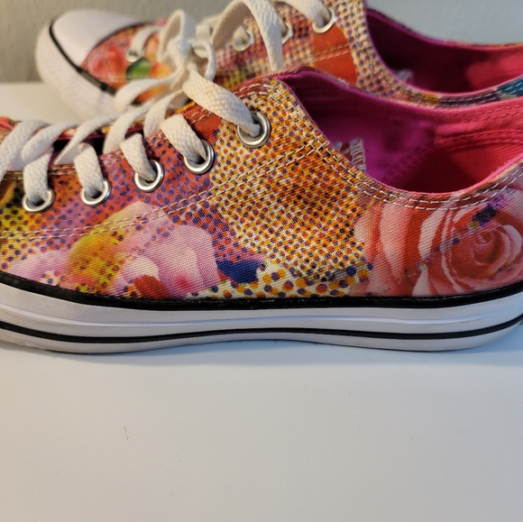 Converse All Star flowered sneakers - Picture 3 of 7